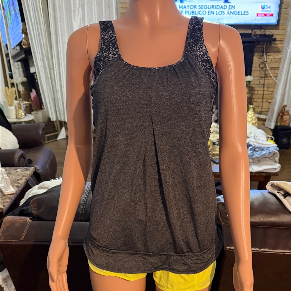 Lululemon Athletica Dark Gray Tank Top